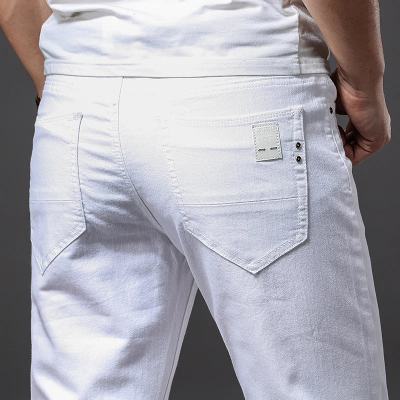 White Jeans Slim Fit