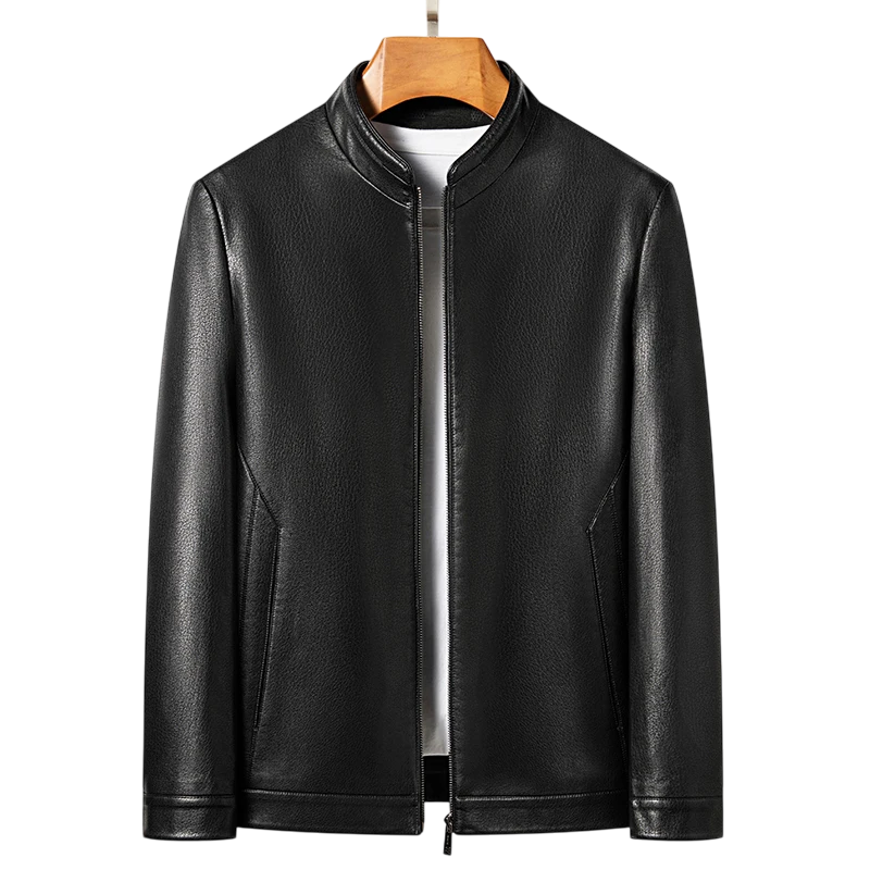 Leather Polo Jacket