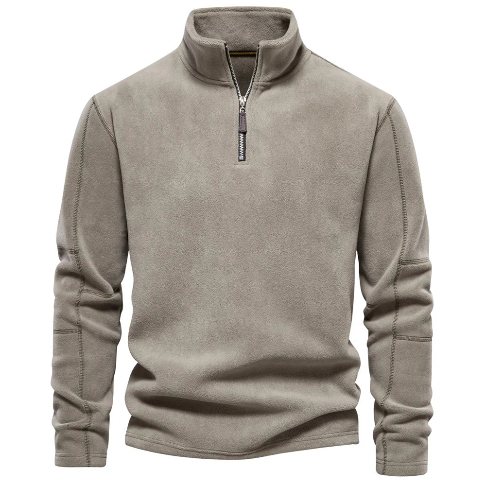 Zipper Neck Pullover