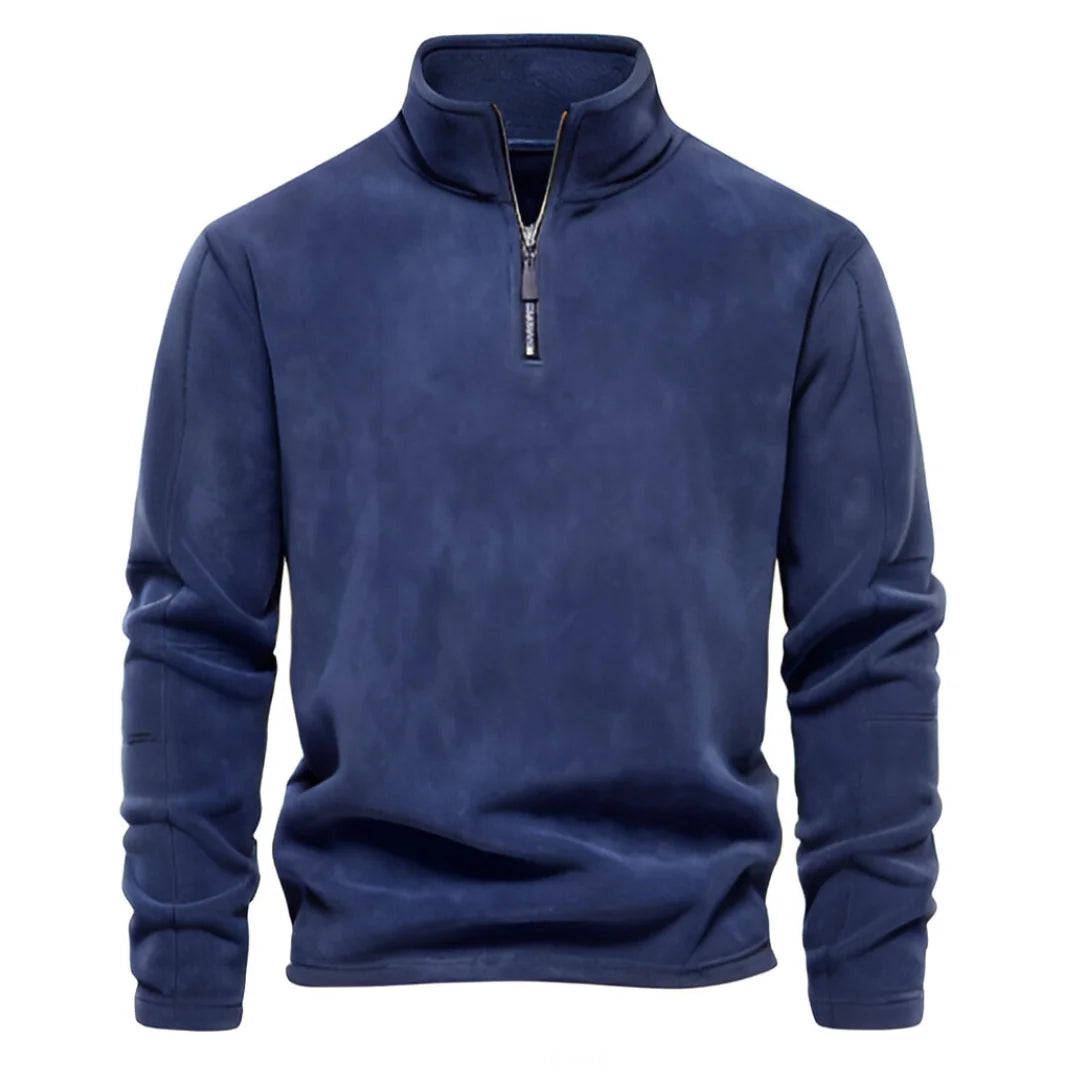 Zipper Neck Pullover