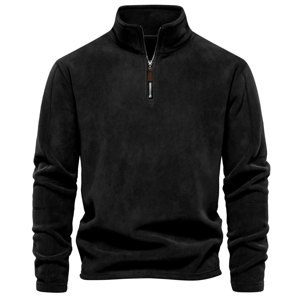 Zipper Neck Pullover