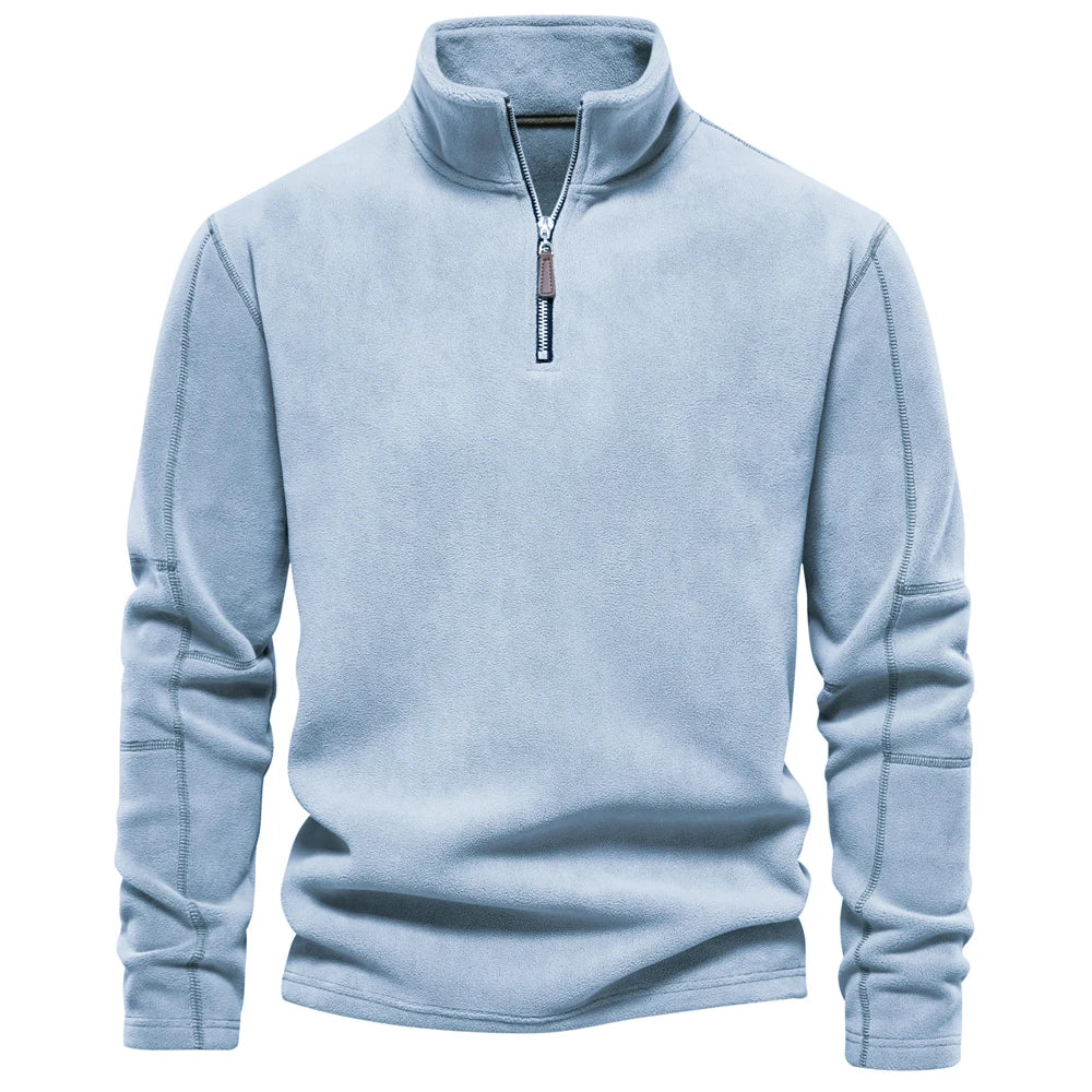 Zipper Neck Pullover