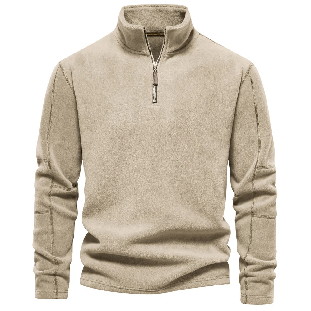 Zipper Neck Pullover